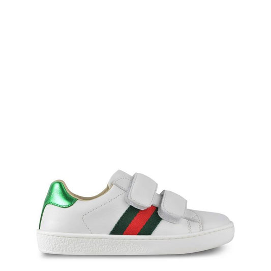 Boys' Motif Leather Velcro Low Top Trainers