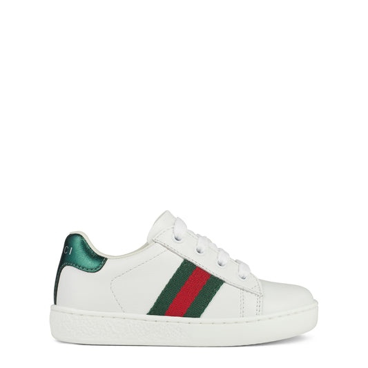 Infants' Web Leather New Ace Lace Up Trainers