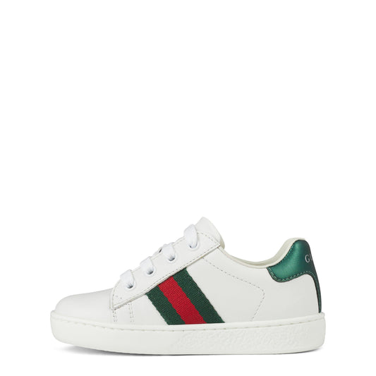 Infants' Web Leather New Ace Lace Up Trainers