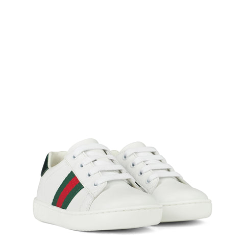 Infants' Web Leather New Ace Lace Up Trainers