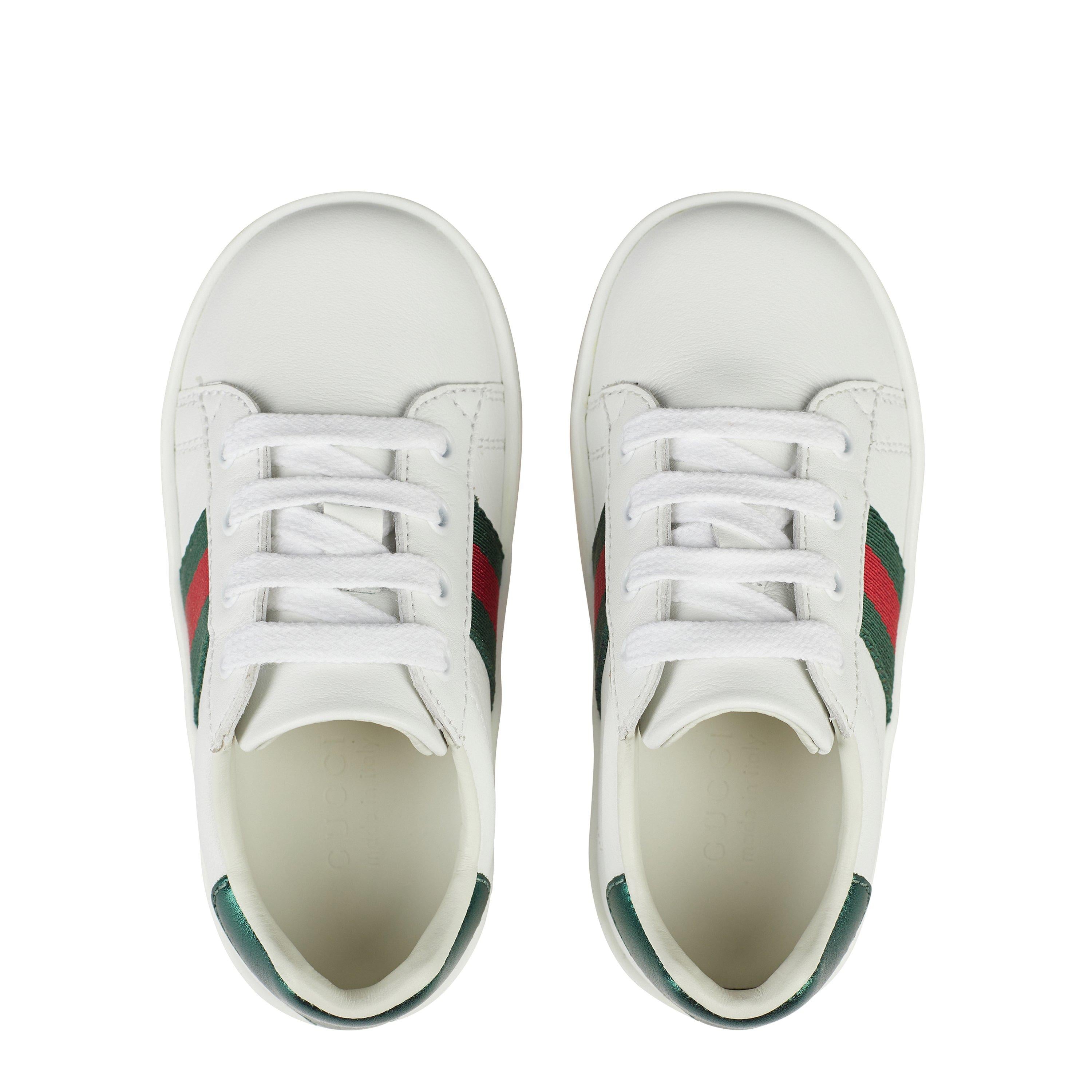 Infants' Web Leather New Ace Lace Up Trainers