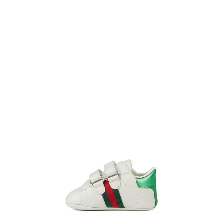 Infant Boys' Striped Leather New Ace Trainers