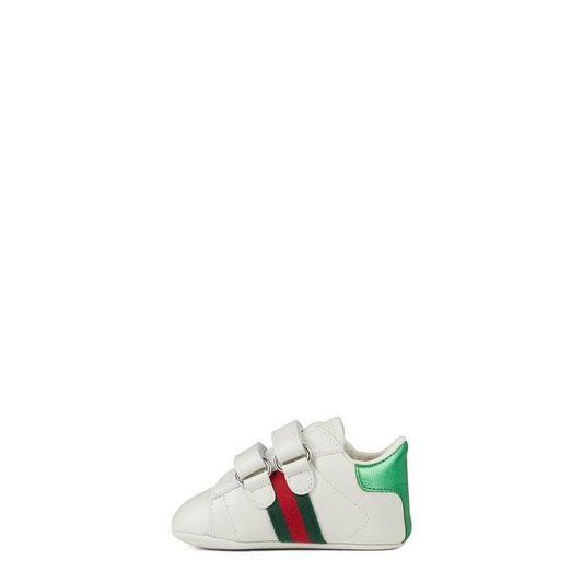 Infant Boys' Striped Leather New Ace Trainers