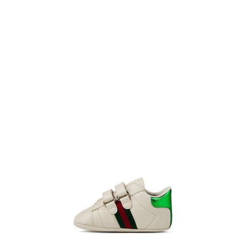 Infant Boys' Striped Leather New Ace Trainers