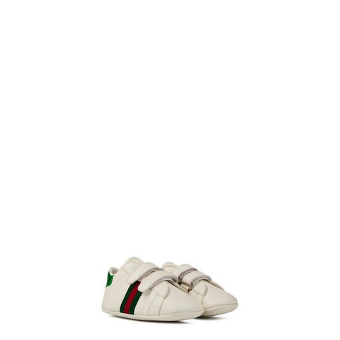 Infant Boys' Striped Leather New Ace Trainers