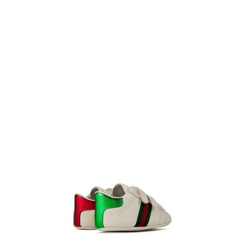 Infant Boys' Striped Leather New Ace Trainers