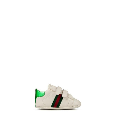 Infant Boys' Striped Leather New Ace Trainers
