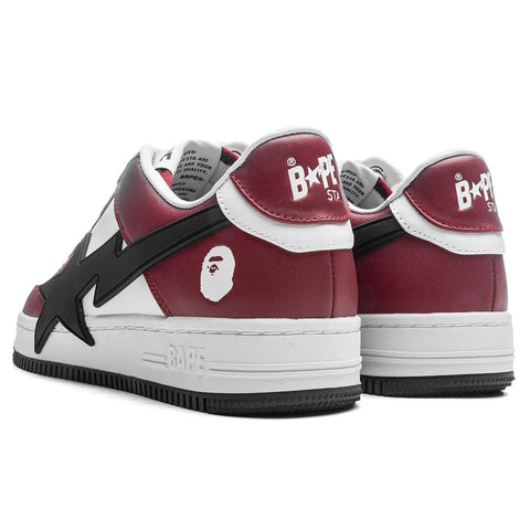 WOMEN'S BAPE STA OS #2 - BURGUNDY/BLACK