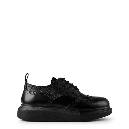 Logo Print Derby Shoes