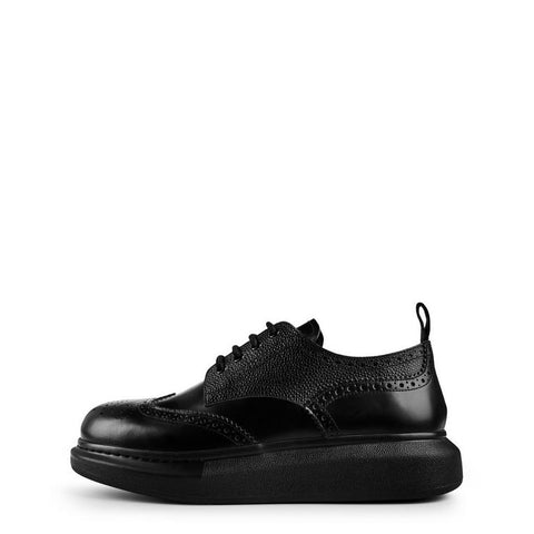 Logo Print Derby Shoes