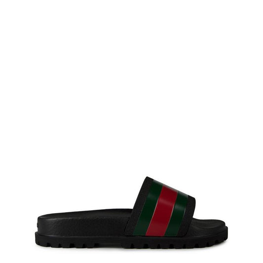 Men's Web Rubber Slide Sandals