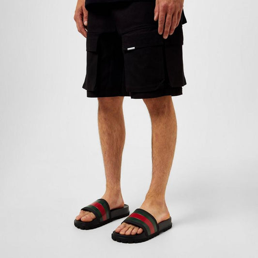 Men's Web Rubber Slide Sandals