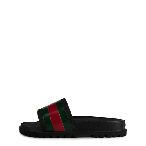 Men's Web Rubber Slide Sandals