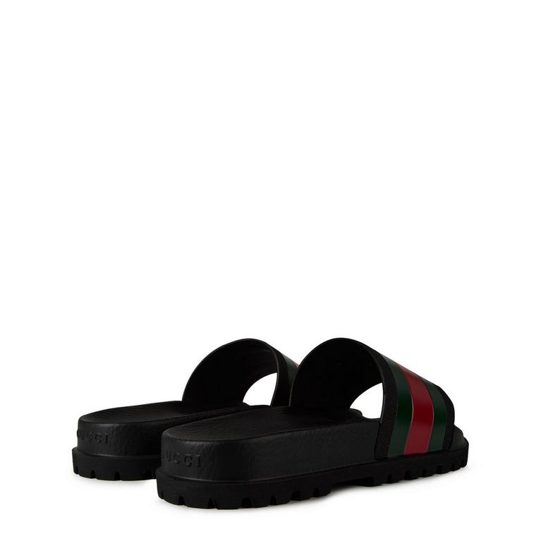 Men's Web Rubber Slide Sandals