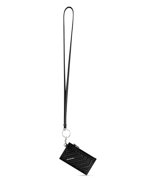 Balenciaga Leather Car Card Case on Keyring