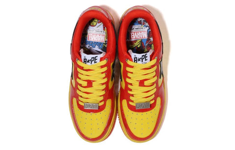 (WMNS) A BATHING APE x Marvel Bape Sta 'Red Yellow Black' 1I73-291-902