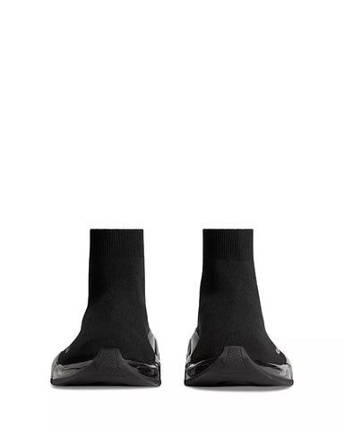 Balenciaga Men's Speed 2.0 Full Clear Sole Knit Sneakers