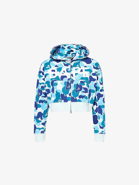 Camouflage Brand-Print Cotton-Jersey Hoody
