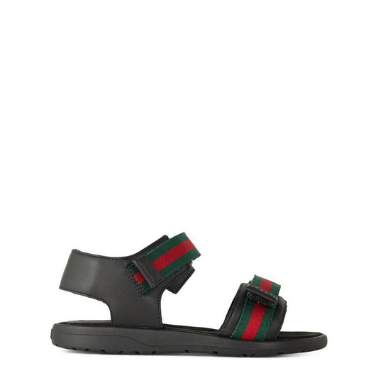 Boys' Webbed Leather Sandals