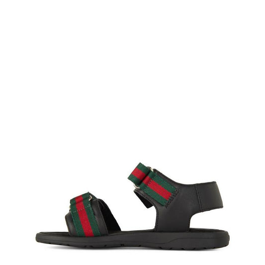 Boys' Webbed Leather Sandals
