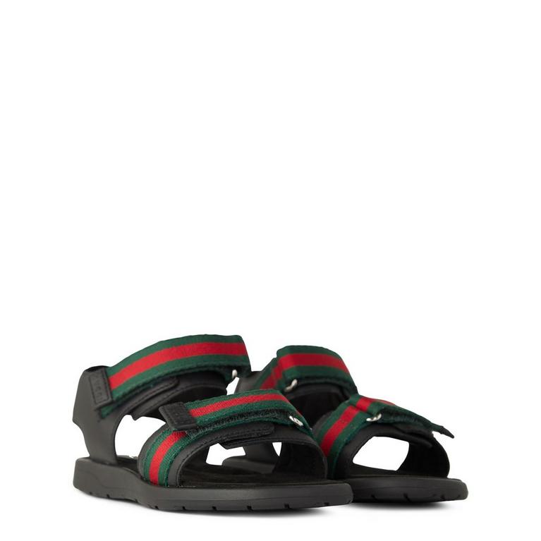 Boys' Webbed Leather Sandals