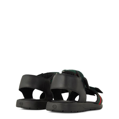 Boys' Webbed Leather Sandals