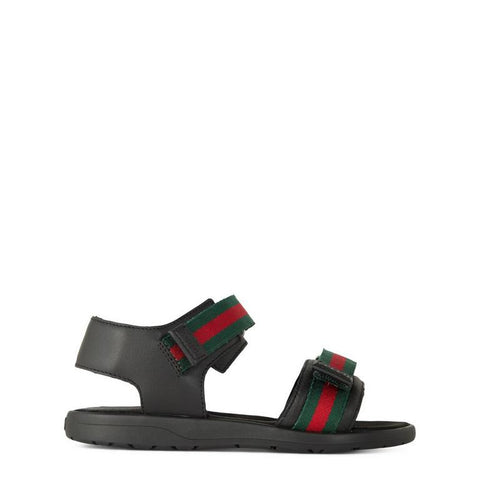 Boys' Webbed Leather Sandals