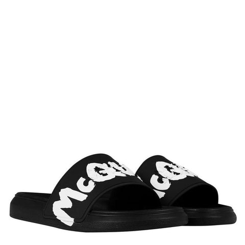 Alexander McQueen Graffiti Sliders