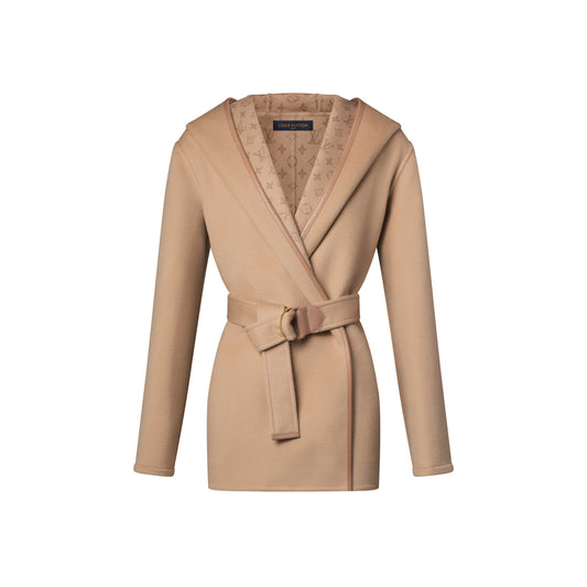 Belted Short Wrap Pea Coat