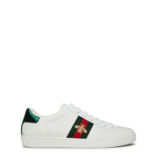 Women's Ace Bee Leather Low-Top Trainers