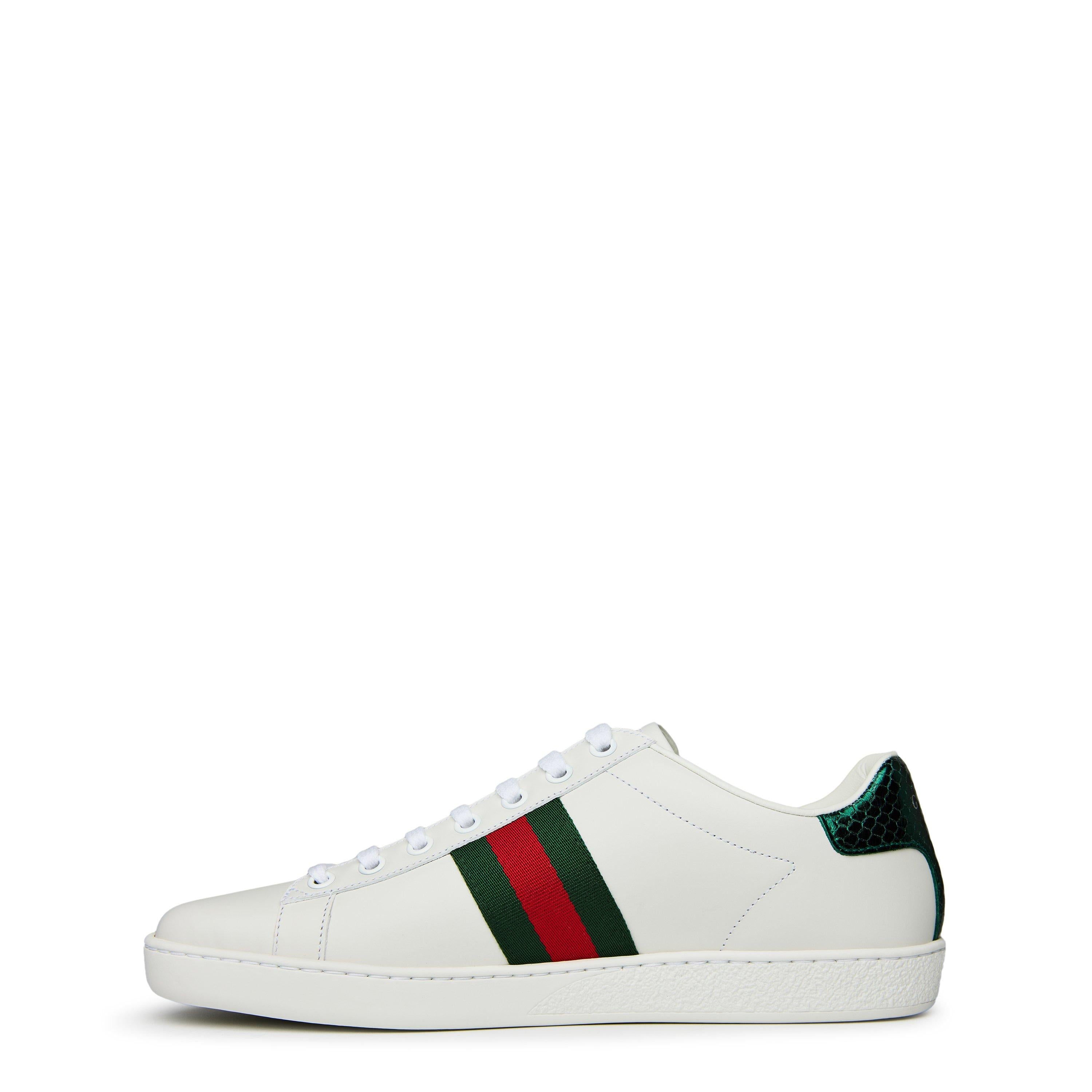 Women's Ace Bee Leather Low-Top Trainers