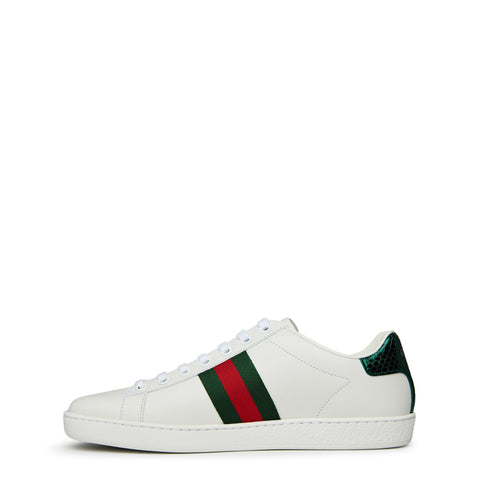 Women's Ace Bee Leather Low-Top Trainers
