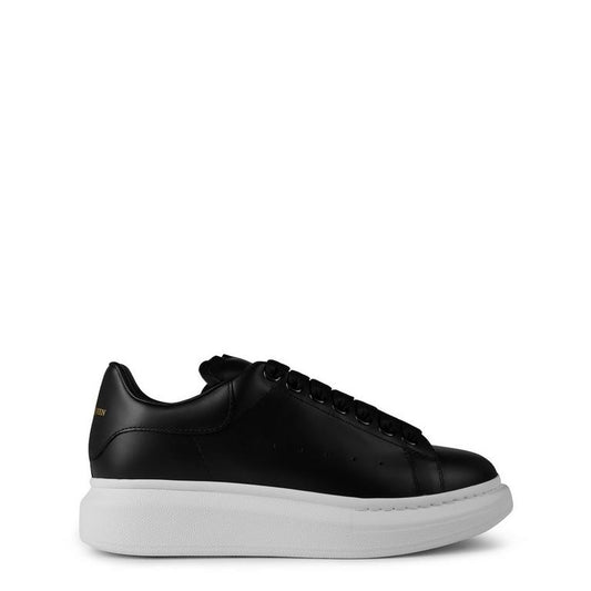 Women's Logo Print Leather Oversized Trainers