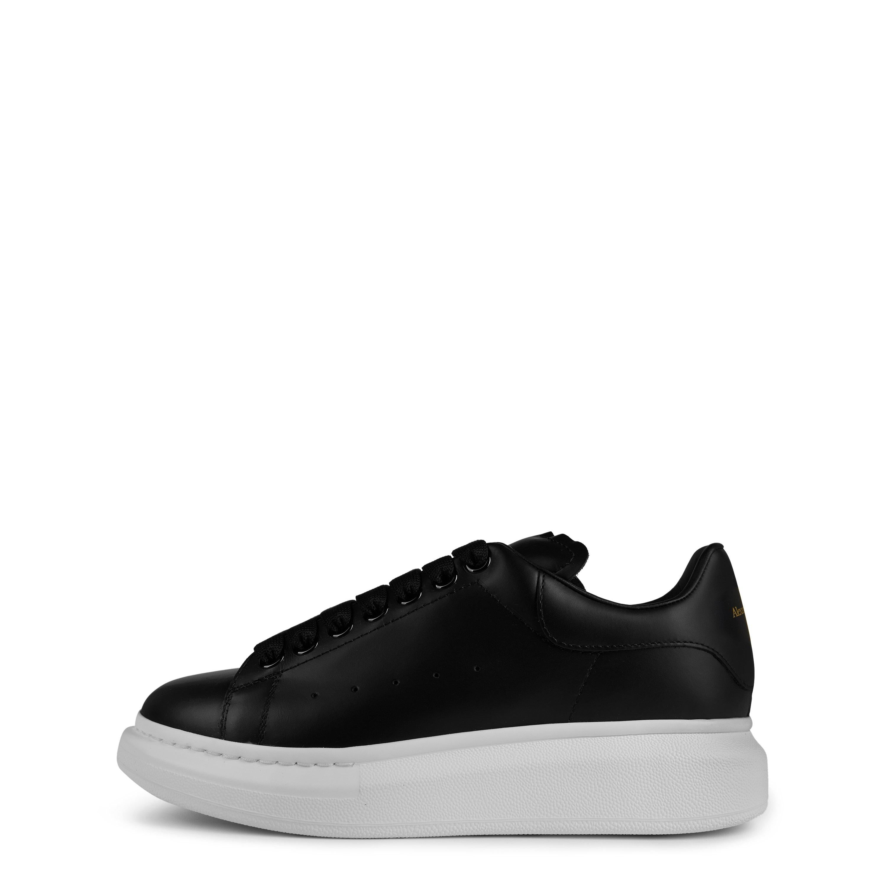 Women's Logo Print Leather Oversized Trainers