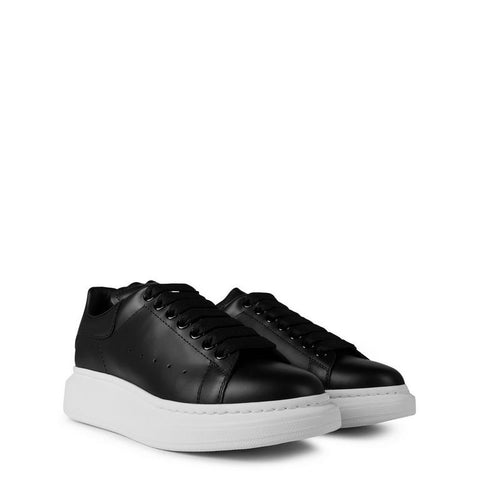 Women's Logo Print Leather Oversized Trainers