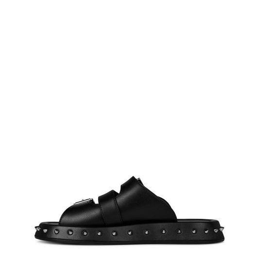 Buckle Leather Sandals