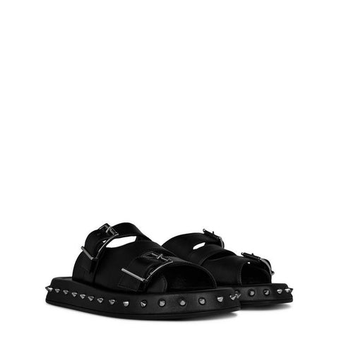 Buckle Leather Sandals