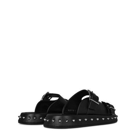 Buckle Leather Sandals