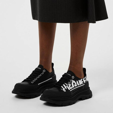 Alexander McQueen Tread Graffiti Low Trainers