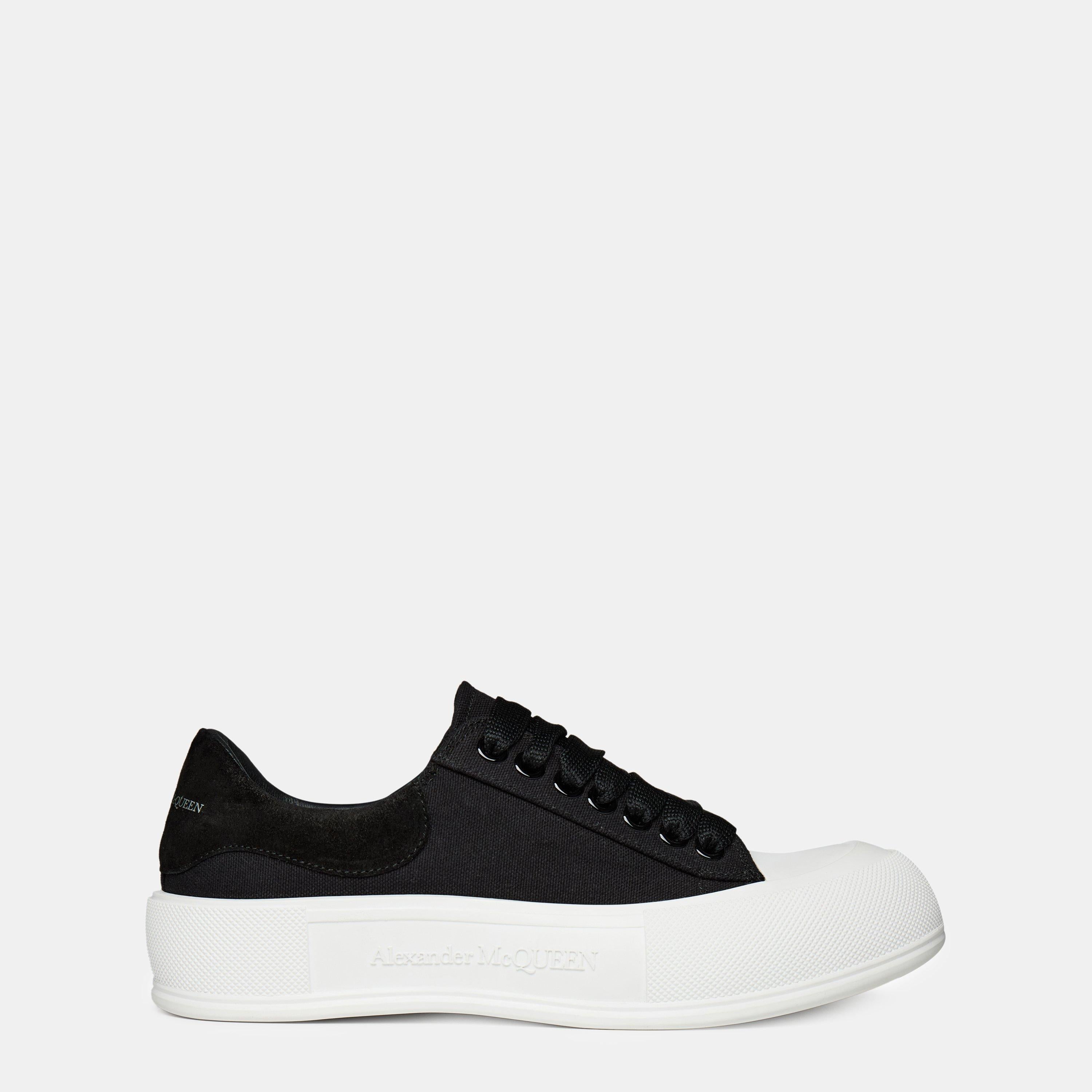 Alexander McQueen Deck Lace Up Plimsoll Trainers