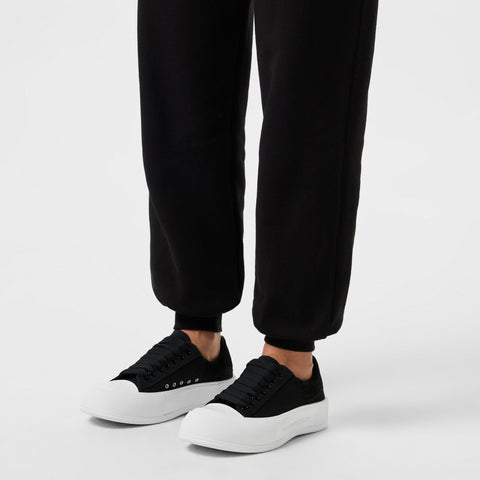 Alexander McQueen Deck Lace Up Plimsoll Trainers