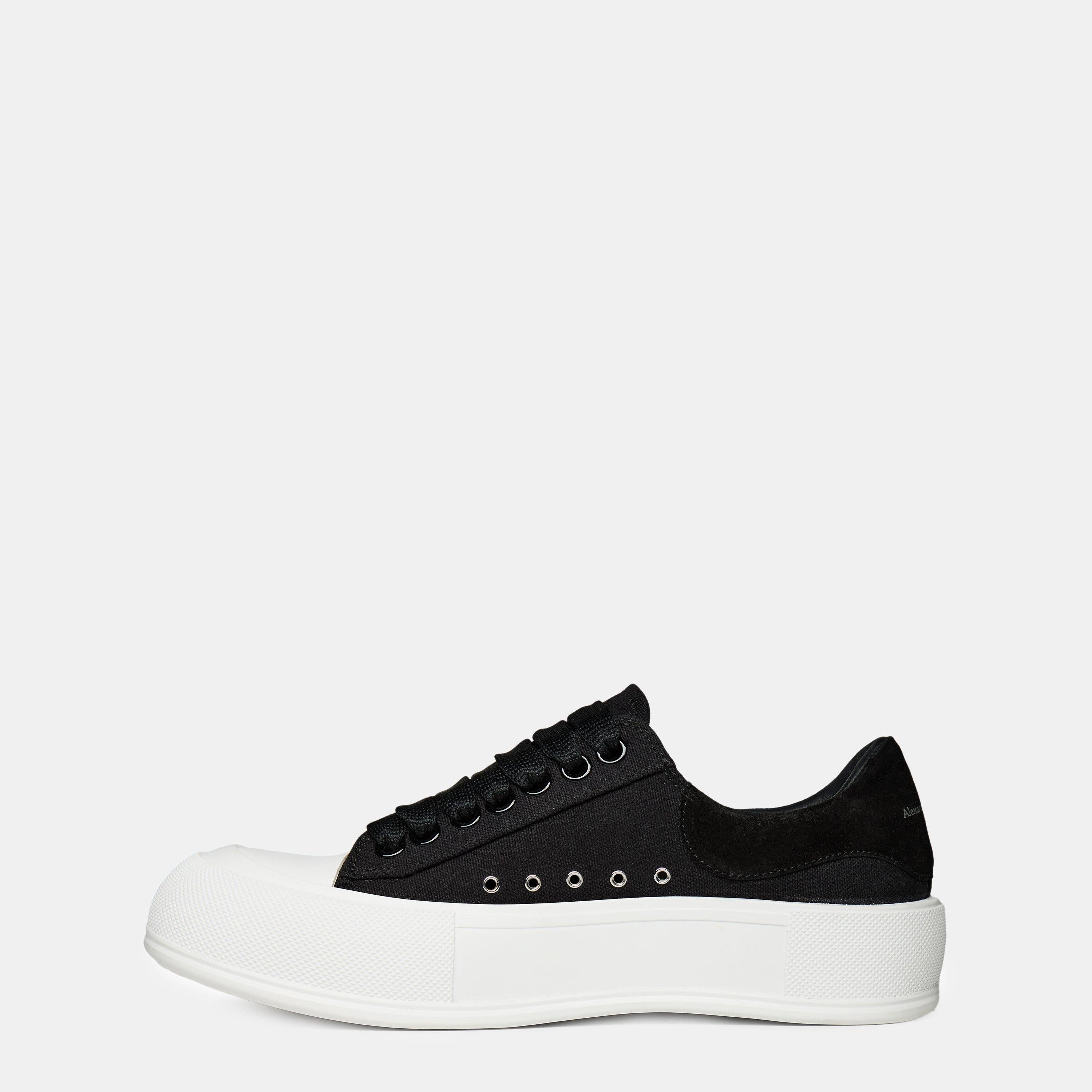 Alexander McQueen Deck Lace Up Plimsoll Trainers