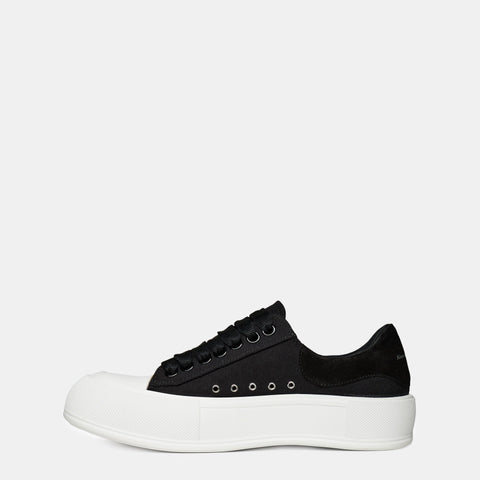 Alexander McQueen Deck Lace Up Plimsoll Trainers