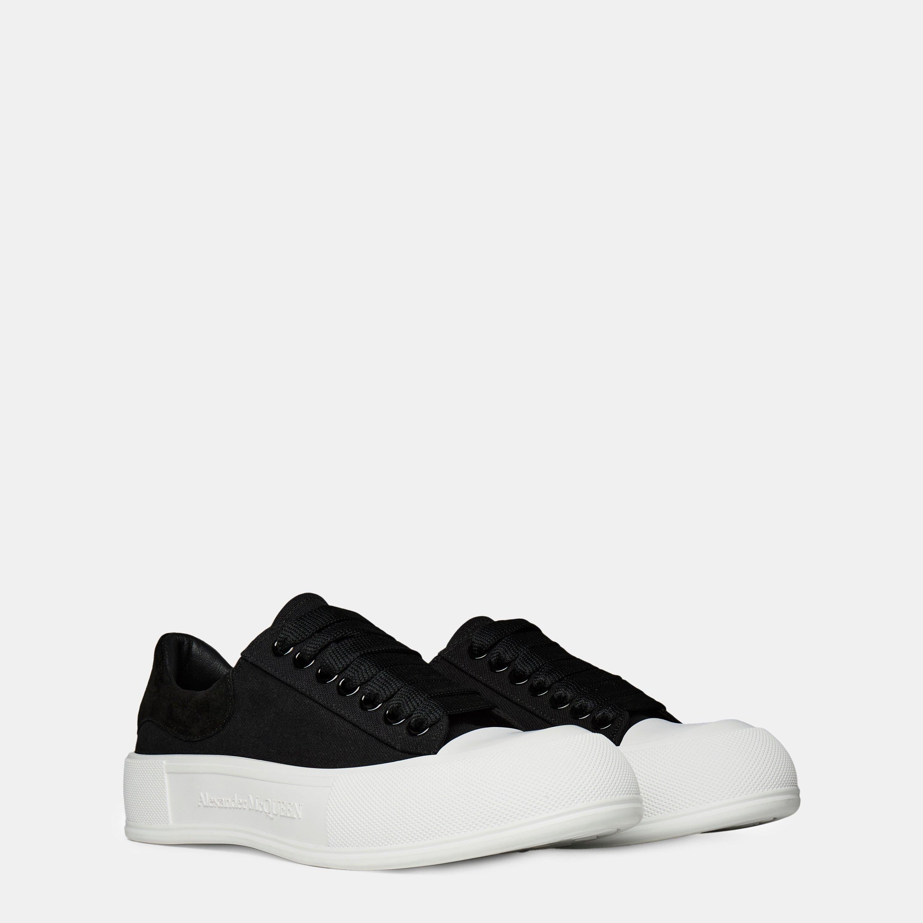 Alexander McQueen Deck Lace Up Plimsoll Trainers