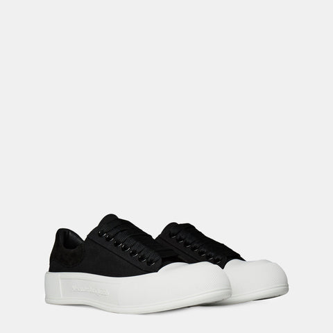 Alexander McQueen Deck Lace Up Plimsoll Trainers