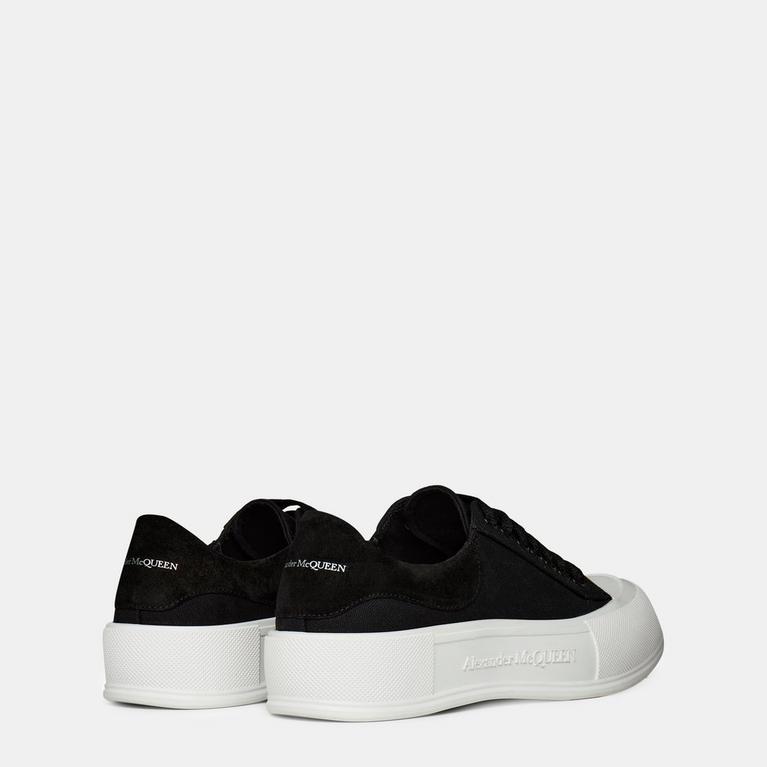 Deck Lace Up Plimsoll Trainers