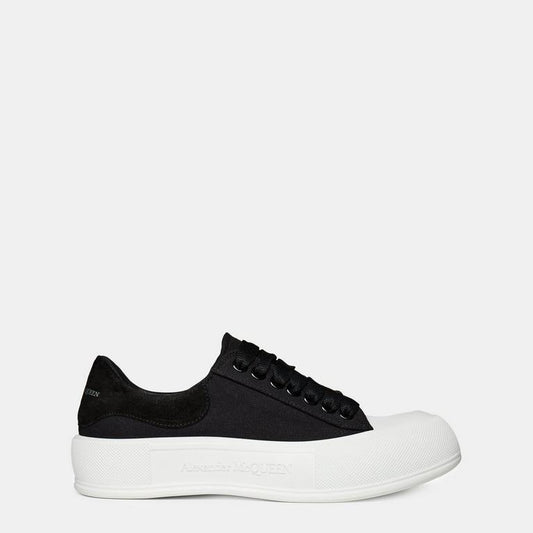 Deck Lace Up Plimsoll Trainers