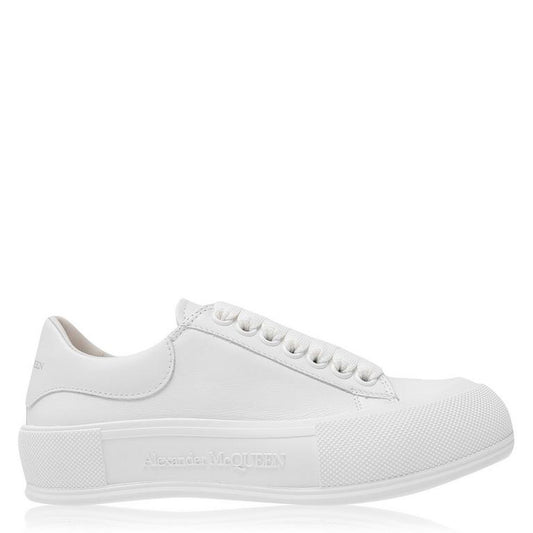 Alexander McQueen Leather Plimsole Sneakers