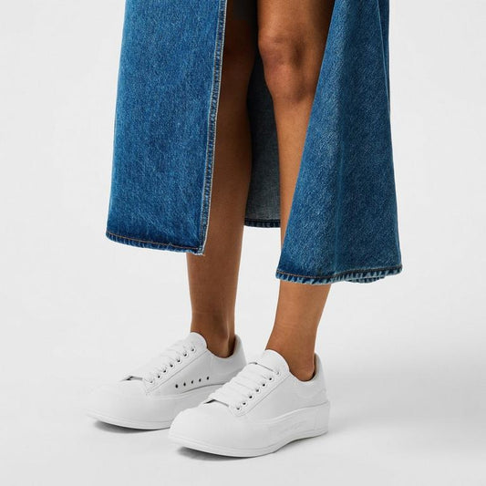 Alexander McQueen Leather Plimsole Sneakers