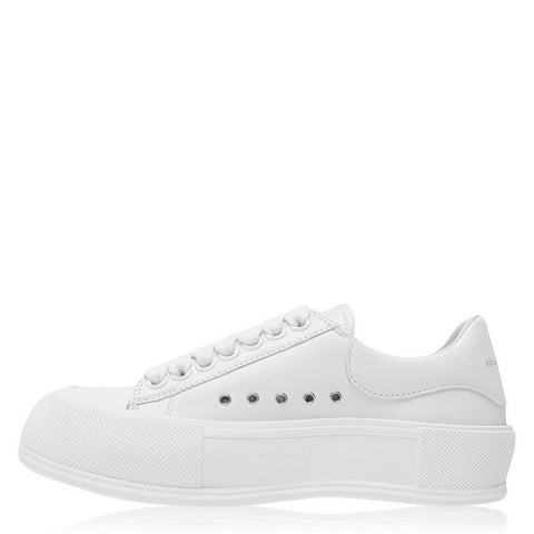 Alexander McQueen Leather Plimsole Sneakers